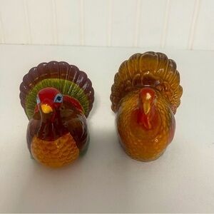 Thanksgiving Harvest Turkey Salt and Pepper Shakers (Not Sure What Brand)
